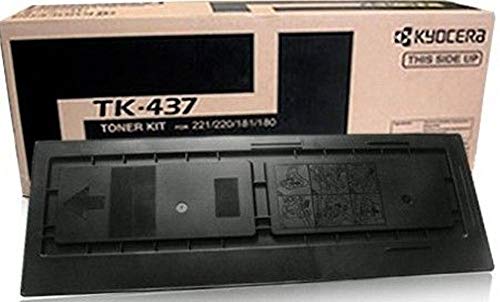 Kyocera 1T02KH0US0 Model TK-437 Black Toner Cartridge For use with Kyocera TASKalfa 180, 181, 220 and 221 Multifunction Printers, Up to 15000 Pages Yield at 5% Average Coverage