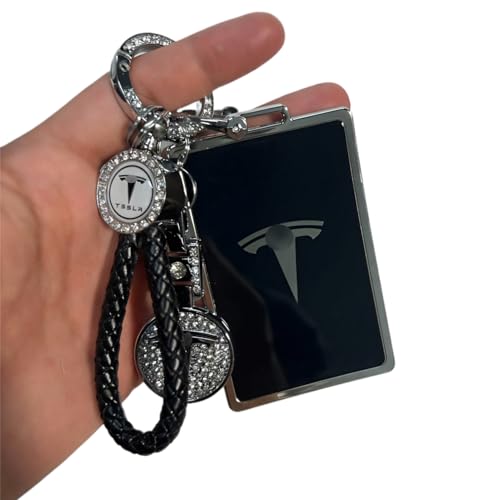 Image of for Tesla Key Card Holder Bling Key Chain Card Key Holder for Model S /X /3 /Y Cybertruck Keychain