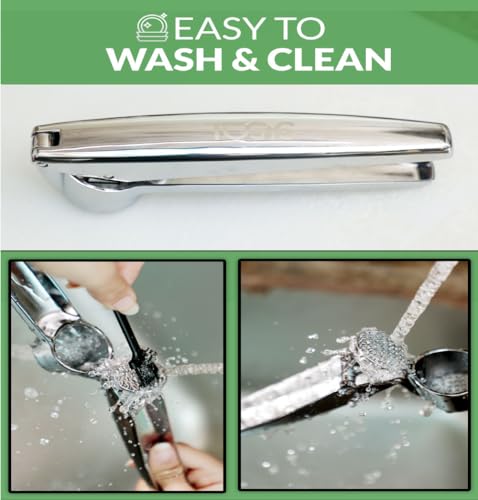 Togys SL336 Premium Stainless Steel Garlic Press Set - Professional Grade Mincer, Crusher & Peeler Kit thumb #8