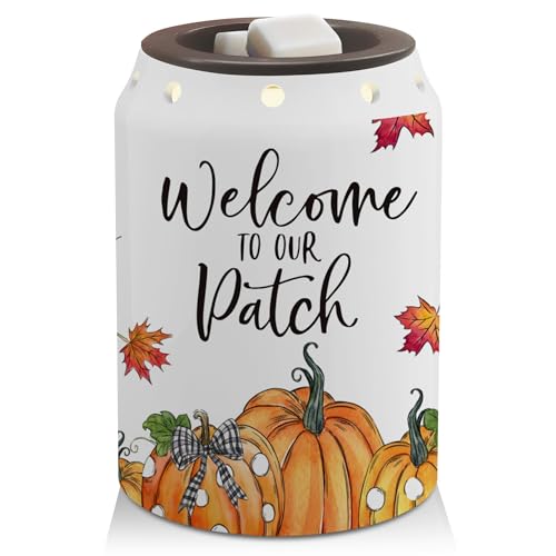 Bonsai Tree Fall Wax Warmer, Thanksgiving Decorations for Home, Thanksgiving Pumpkins Wax Melt...