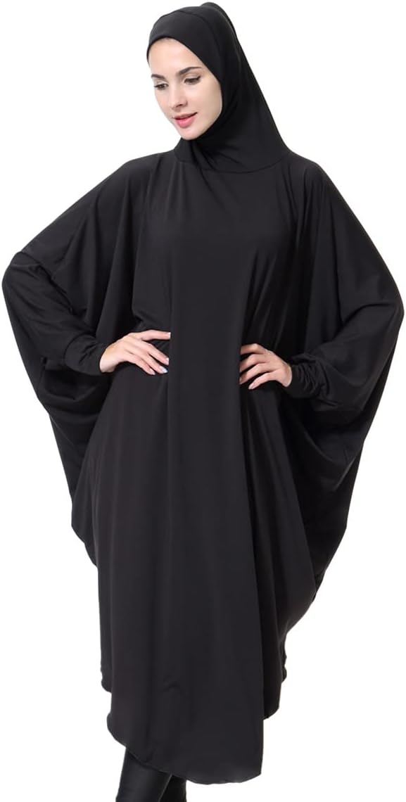 khalat Women's One-Piece Muslim Abaya Dress Large Overhead Prayer Ramadan Long Hijab Dress - Image 3