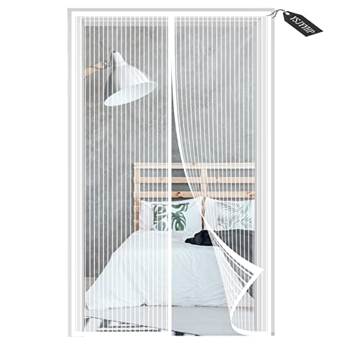 Fliegengitter Tür Magnet 205x220cm,Insektenschutz Magnet Fliegenvorhang,Magnetvorhang Türvorhang,Moskitonetz für Balkontür Terrassentür Insektenschutz Vorhang ohne Bohren Cover