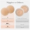 Nipple Cover - Sticky Adhesive Silicone Nipple Pasties - Reusable Pasty Nipple Covers for Women with Travel Box #2