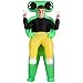 AYBUY Costume Alieno Gonfiabile, Vestito Alieni Unisex, Abito Divertente per Adulti per Cosplay, Halloween, Natale, 160-190CM