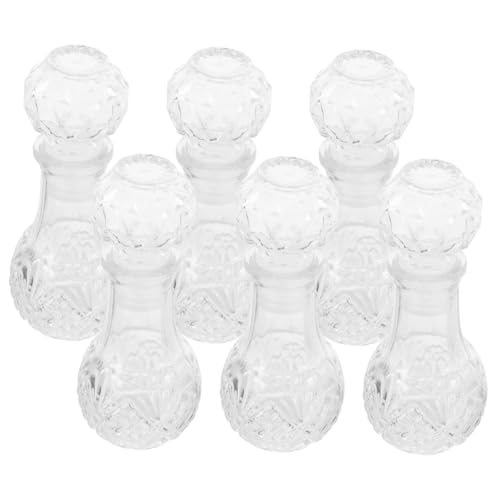 ABOOFAN 6pièces Carafe à Vin Décantée Avec Bouchon Bouteille à Liqueur Verre Transparent De Carafes à Vin Rouge Distributeurs De Whisky Et Spiritueux