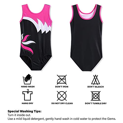 ZNYUNE Ragazza Tuta da Ginnastica Ginnastica