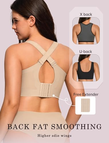 Image of OEAK Womens Wireless Jelly Bras Plus Size Support Push Up Comfortable Bra | no underwire,full coverage,for large breast,minimizer bra,seamless,tshirt bras,everyday bra