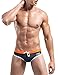MIZOK Men Bikini Swimsuits Swimming Brief Swimsuits Beach Board Shorts (Gray, M)