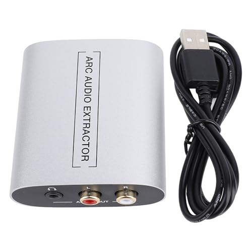 Convertidor de extracción HD ARC a estéreo analógico con divisor de audio RCA y jack 6