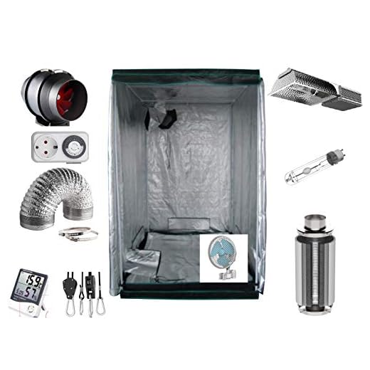 MARS HYDRO LED Grow Lampe TS 600W Vollspektrum Pflanzenlampen LED Grow Light Wachstumslampe für Zimmerpflanzen für Innen Samen Knospe Pflanze Gemüse und Blume für 45x45cm, 60x60cm Growzelt 18 Nito GmbH Growbox Komplettset 315 W CMH 100x100x200cm VSG AKF Growzelt (315 W CMH)