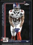 2025 Topps Chrome 233 Theo Johnson New York Giants Official NFL Trading Card (Stock Photo Shown, Near Mint to Mint Condition)