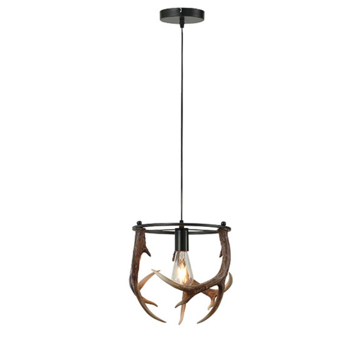 KXEcoLife E27 Scandinavian light luxury chandelier, creative retro for living room restaurant bar B&B cafe card holder lamps and lanterns,B