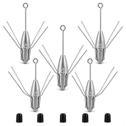 TKHDBF Sputnik Sinkers Long Tails Fishing Weights for Surf and Pier Fishing