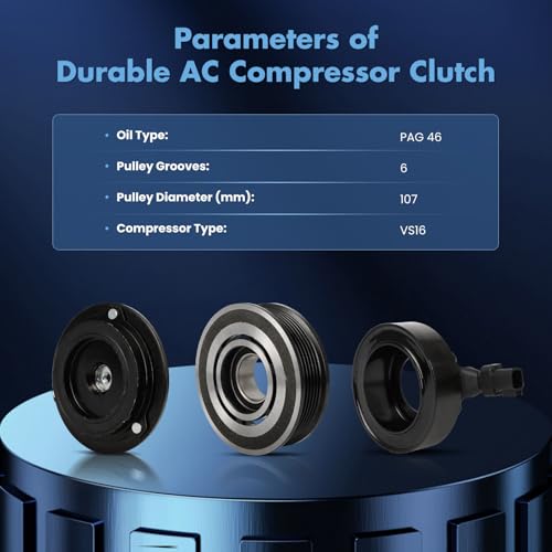 Image of ECCPP AC Compressor Clutch 2014-2019 Fit for Ford Fiesta 1.6L