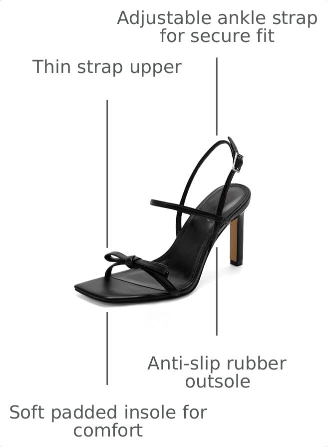 Image of Modatope Womens Sandals Open Toe Strappy Sandals Ankle Strap High Heel Sandals for Women