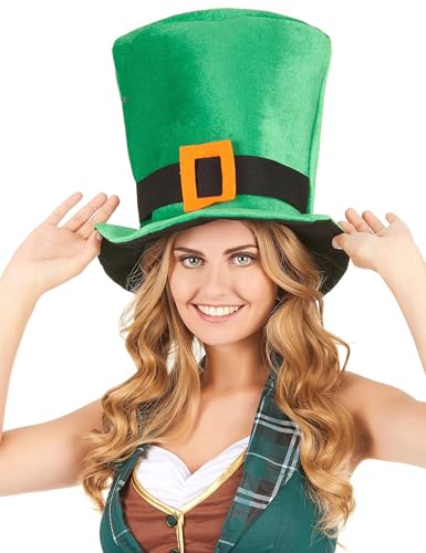 DEGUISE TOI - Chapeau velours vert Saint Patrick - Chapeau - Taille Unique - Vert - Accessoires pour déguisement - - -