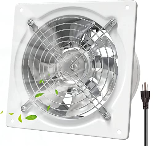 Okryain 換気扇 200mm 家庭用工業換気扇 風量980m³/h 中間取付形ダクトファン 業務用換気扇 大風量 強力 ダクト用換気扇 埋込型 倉庫/トイレ/キッチン換気排気用 (200mm- 白)