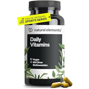 Daily Vitamins – 120 Multivitamin Kapseln – alle wertvollen Vitamine A-K – perfekt für Sportler – vegan, hochdosiert, ohne unnötige Zusätze – in Deutschland produziert & laborgeprüft