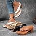 Womens Thong Sandals Platform Chunky Heels Low Block Heeled Sandals Comfort Slip-On Wedge Flip Flops Open Toe Fashion Slides Casual Summer Mules Brown