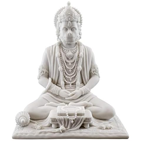 Top Collection 8" Hanuman Statue in Marble Finish Cover