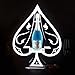 Ace of Spades Champagne VIP Bottle Presenter Bottle Sparklers Adjustable Lighting for Bottle Service - Billboard Board Atmosphere Props for Bar and Club