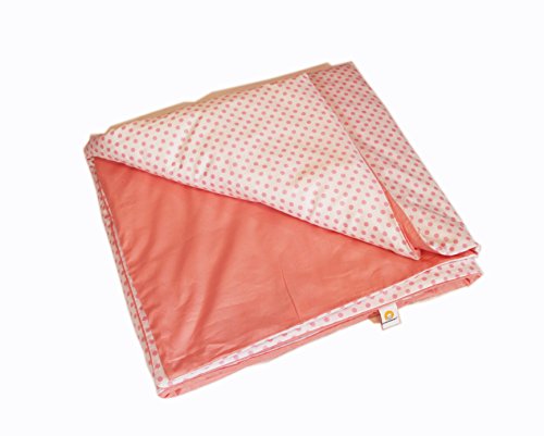 Cotton Flower Toddler Quilt (Quilt + Duvet Cover) (My Polka Dots), WARMER