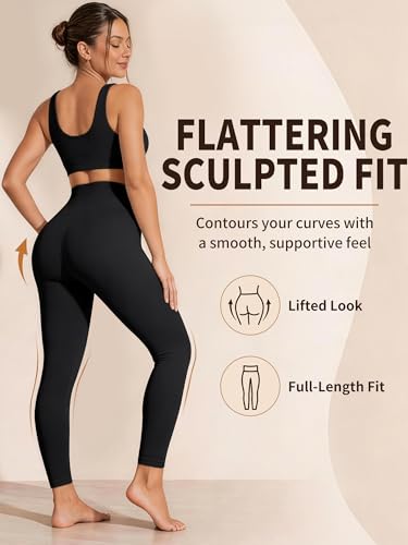 Laite Hebe Leggings for Women - High Waisted Full Length Buttery Soft Yoga Pants for Workout Athletic Daily - Image 4