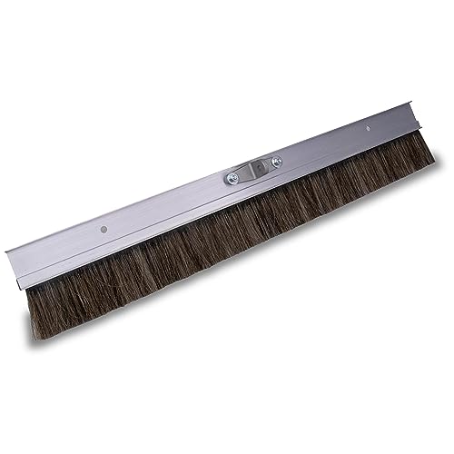 MARSHALLTOWN Aluminum Backed Concrete Broom for Finishing Horsehair Fibers 48 Inch Assembled in USA 428HH