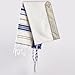 BRTAGG Tallit with Clips and Bag, Prayer Shawl with David of Star, 70