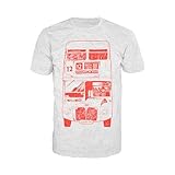 Urban Attitude London Bus 12 Dulwich メンズTシャツ (グレー) - 大きい