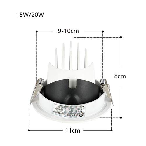 Wall lamp plafonnier projecteurs LED encastrés tricolores COB