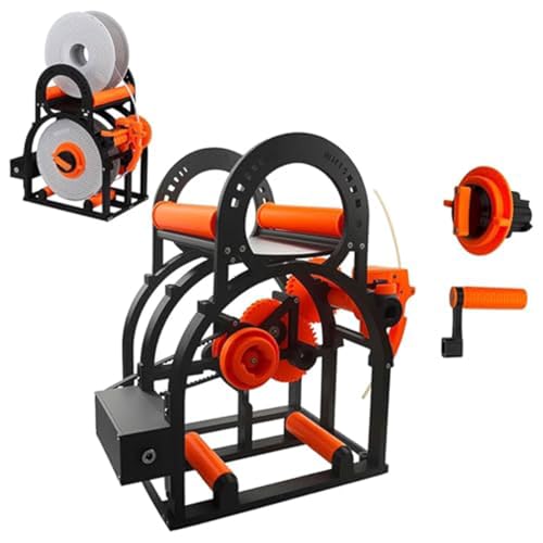 Rebobinador eléctrico de filamentos automático para bobinas de 1 kg con parada inteligente