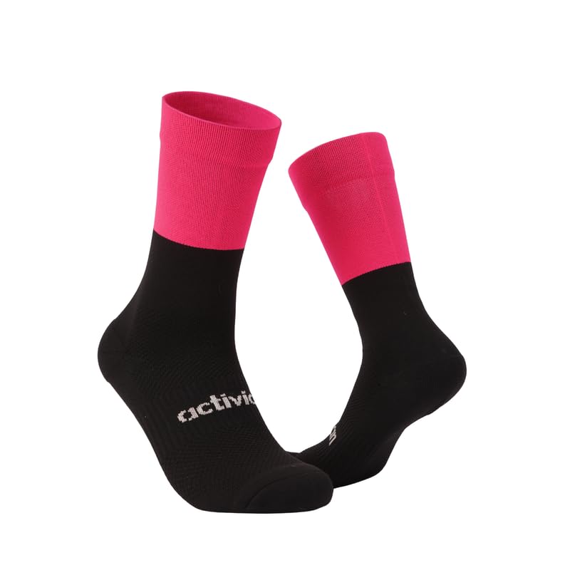 activian Split Series Dual Tone | Crew Socks | Best suited for Running & Walking | Made with Terry & Nylon Performance Yarns | Available in Medium & Large Sizes-picture-42