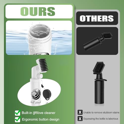 Pro Golf Club Cleaner - 4oz Water Bottle with Groove Cleaner and Retainer Clip, Durable Nylon Bristles for Easy Cleaning, Ergonomic Button Design, Golf Gifts for Men & Essential Accessories
