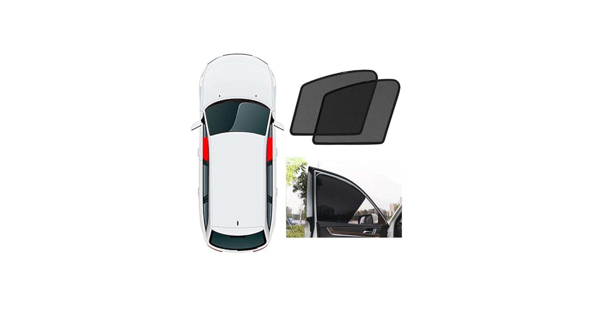 Amazon | 2025最新型 車用サンシェード メッシュカーテン BMW X3