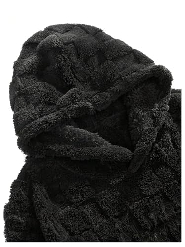 SOLY HUX Hoodies for Men Fuzzy Sherpa Pullover Letter Graphic Embroidery Long Sleeve Fall Winter Fleece Hooded Sweatshirt4