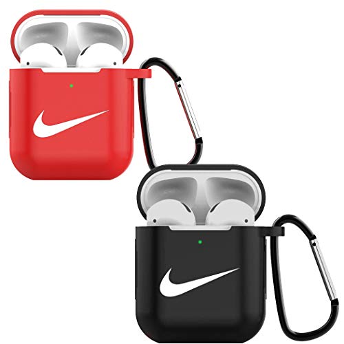 2pc Airpods Case Protective Silicone Cases Cover and AirPods Accessories Case Skin Compatible