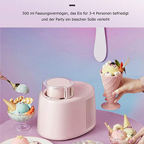 MNCYGJ Ice Cream Maker Automatisch Softeismaschine Für Zuhause 500ML Kapazität, Slush EIS Maschine Frozen Yogurt Maschine, Italienisches Gelato Sorbetmaschine,Blau – Bild 6