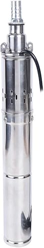 Miniatura 3 de Deep Well Submersible Water Pump, 24V 370W Solar Well Pump, Stainless Shell Submersible Deep Well Water Pump for Village, Family, Farm, Camping Car
