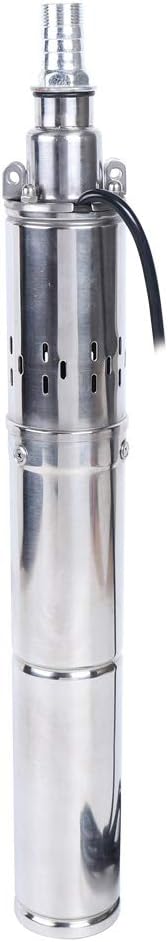 Bomba de Agua Sumergible Solar 24V para Pozos Profundos de Acero Inoxidable 370W