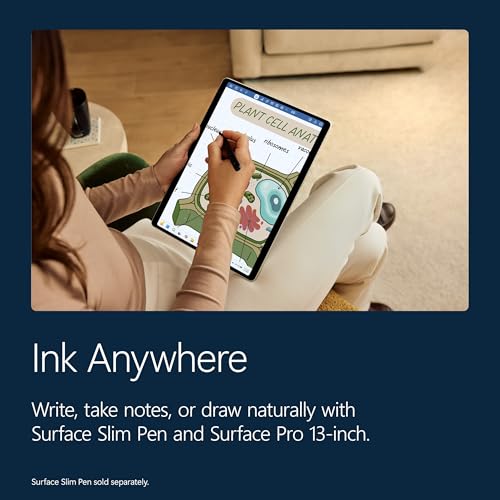 Image of Microsoft Surface Pro (2026), 13-inch Premium Performance 2-in-1 Laptop, Snapdragon X2 Plus Processor, OLED Touchscreen Display, 16GB RAM, 256GB SSD Storage, Win 11, Platinum, Keyboard & Pen Bundle