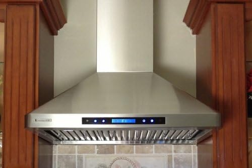 XtremeAir PX02-W36, 36" wide, LED lights, Baffle Filters W/Grease Drain Tunnel, 1.0mm Non-Magnetic Stainless Steel Seamless Body, Wall Mount Range Hood