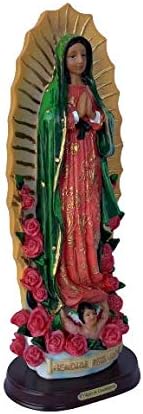 Miniatura 3 de Virgen De Guadalupe - Figura de estatua de resina de 12 pulgadas, Nuestra Señora de Guadalupe