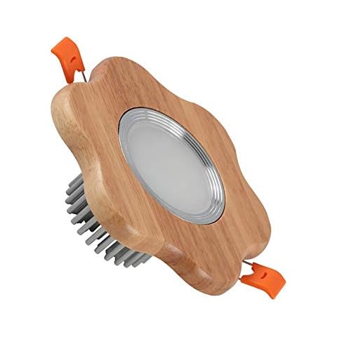 Focos LED empotrados en el techo de madera maciza Sunny Lingt Cover