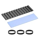 Couleur: Noir; Matériau: Alliage d'aluminium; Taille: 70 x 22 x 3 mm / 2.76 x 0.87 x 0.12 pouce (LxLxH); Liste du colisage: 1 Pcs x Dissipateur thermique, 3 Pcs x Rondelle en caoutchouc, 1 Pcs x Ruban, 1 Pcs x Lingette de nettoyage