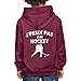 Spreadshirt Je Peux Pas J'Ai Hockey Pull À Capuche Premium Enfant, 5-6 Ans, Bordeaux