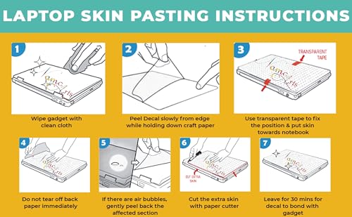 Namo Arts Full Body Laptop Skins Sticker Laminated HD Quality Vinyl fits Upto 15.6 inches Compatible with Dell, Lenovo, Acer, HP, Asus - Nissan GTR Red-Self-Adhesive