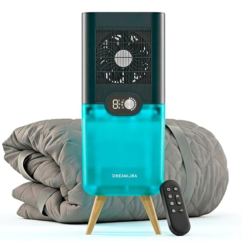 DREAMORA Luna - Water-Cooled Bed Cooling System - Dual-Sided Pad for Ultimate Comfort & Precise Temperature Control - Quiet & Compact Mattress Cooler for Deep Restorative Sleep