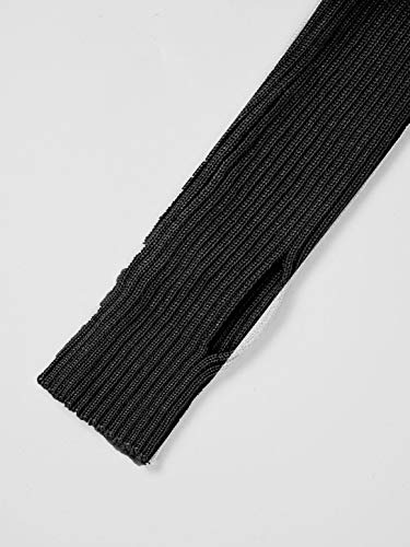 Kids Girls Dance Cropped Top Solid Color Stretchy Long Sleeve Crochet Knitted Sweater Knitwear4