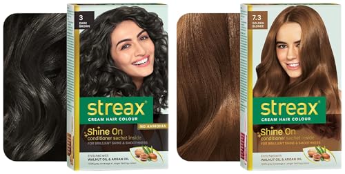Streax Permanent Hair Colour, 100% Grey coverage Permanent Hair Colour, 100% Grey coverage